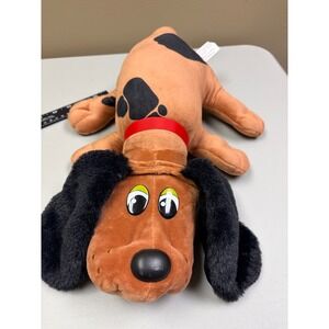 Pound Puppies Classic Brown Black Spotted Dog Plush 17 inch Red Collar 2022